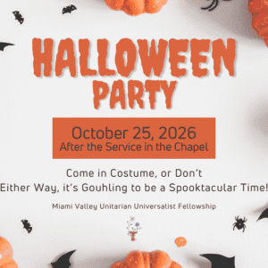 A flier for this event. It contains all the information in the posting set against a background of pumpkins and plastic bats.