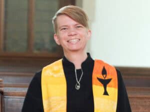 A headshot of Rev. Liz Weber