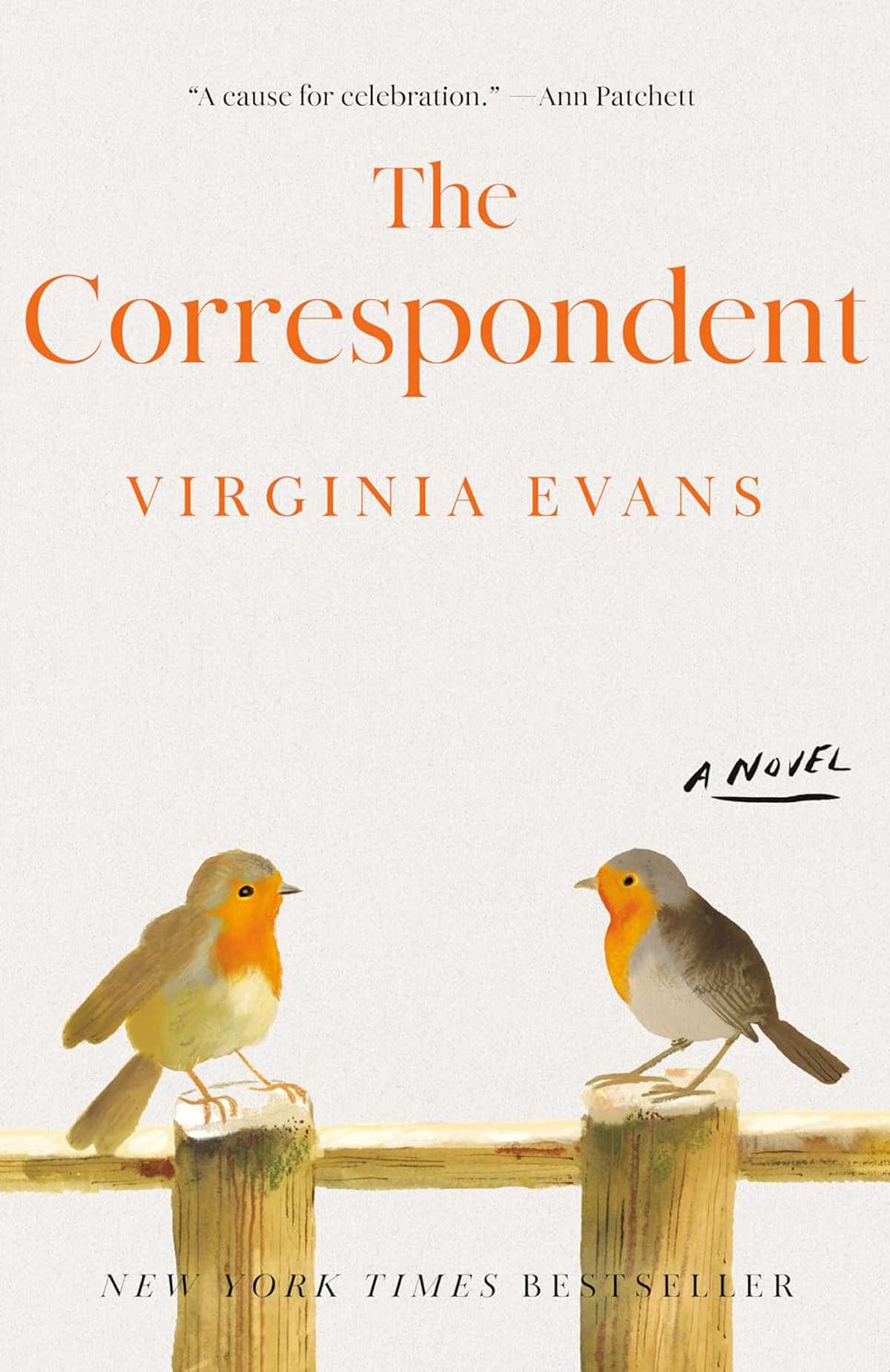 The cover of "The Correspondent." Two birds sit on a fence, facing each other.