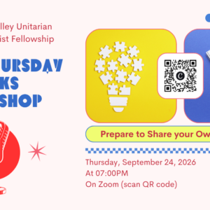 A flier for Third Thursday Talks Workshop. It contains all the information in the listing.